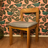 Pair of chairs in beech 60s / 70s