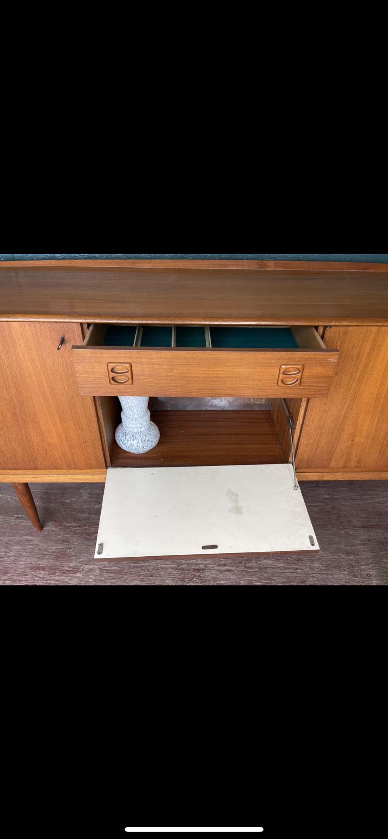 Scandinavian teak enfilade 1960