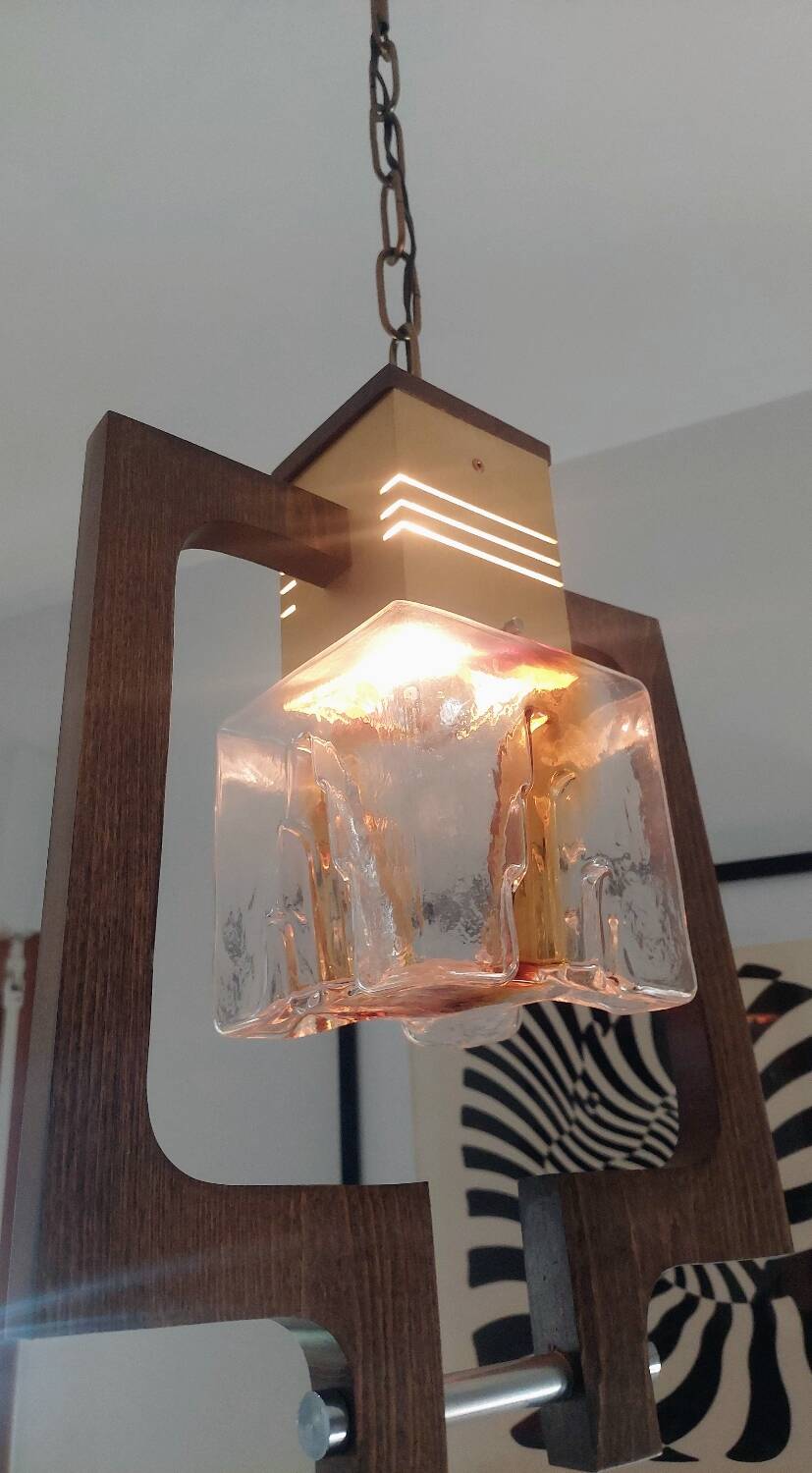 60s Murano glass pendant light