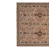 Turkish jajim runner hand woven wool nomad runner rug 140 x 320 cm