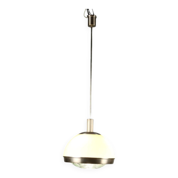 Lumi Suspension Lamp vintage design by Pia Guidetti Crippa in aluminium 1960s
