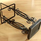 Porte-parapluie en fer forgé fait main - Vintage