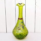 Vase soliflore flowers enamelled vintage