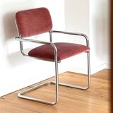 Chaise cantilever chromées vintage Bauhaus Cesca