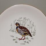 6 flat plates Gien Marly "birds of the forests"