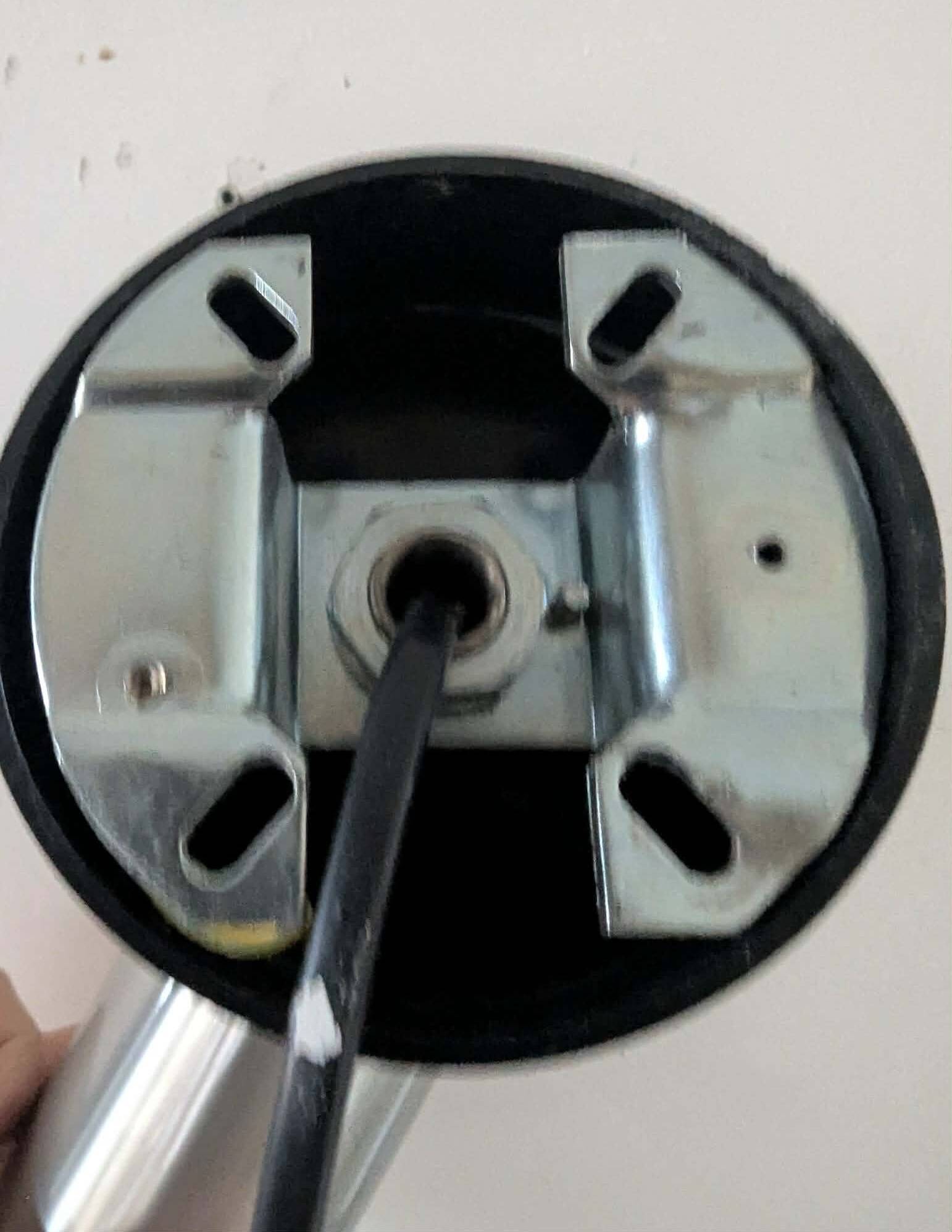 Pair of brushed aluminium tube wall lights from the 70s.