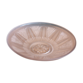 Old glass cut molded satin art deco