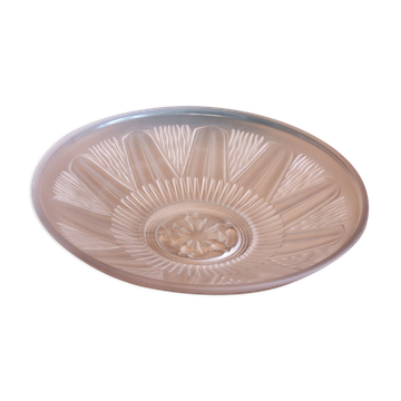 Old glass cut molded satin art deco