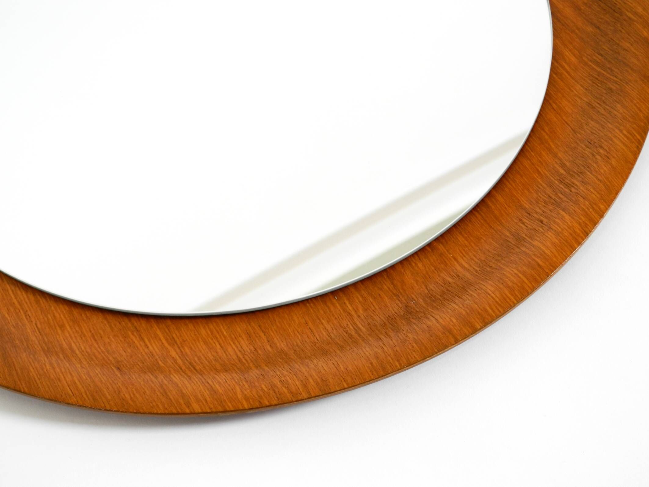 Rare Mid Century Modern teak wall mirror by ARY Fanerprodukter Nybro Sweden