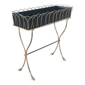 Jardinière en laiton France 1960