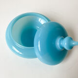 Candy box or small box in blue opaline