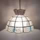 Suspension vintage nacre et laiton