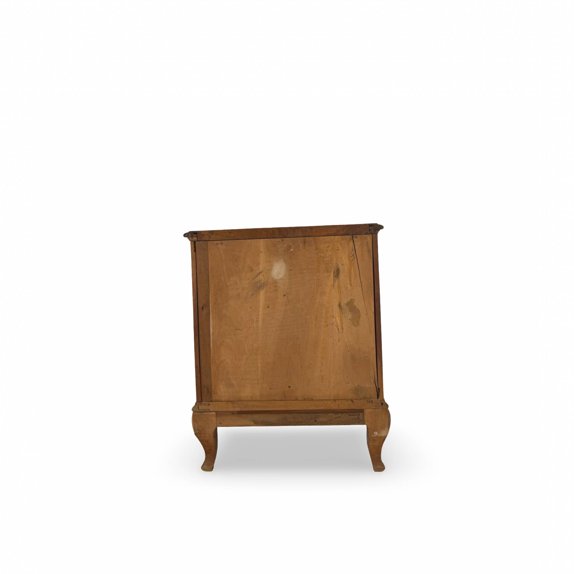 Antique Italian bedside table in solid walnut, 1920s/1930s
