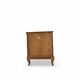 Antique Italian bedside table in solid walnut, 1920s/1930s