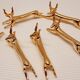 Set 6 deer knife holders