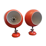 2 vintage eyeball sconces