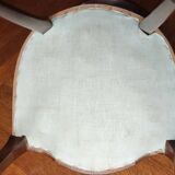 Ancienne chaise Louis Philippe/velours bleu roi