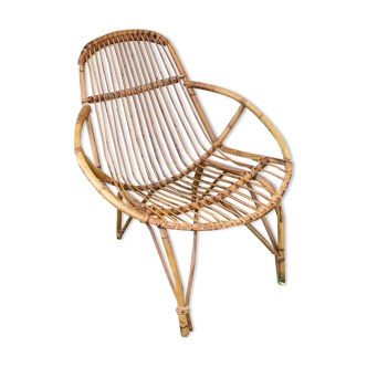 Rattan armchair