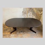 Dark wood extendable dining table, 1970s