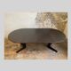 Dark wood extendable dining table, 1970s