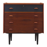 Coiffeuse en teck, design danois, années 1970, production : Danemark