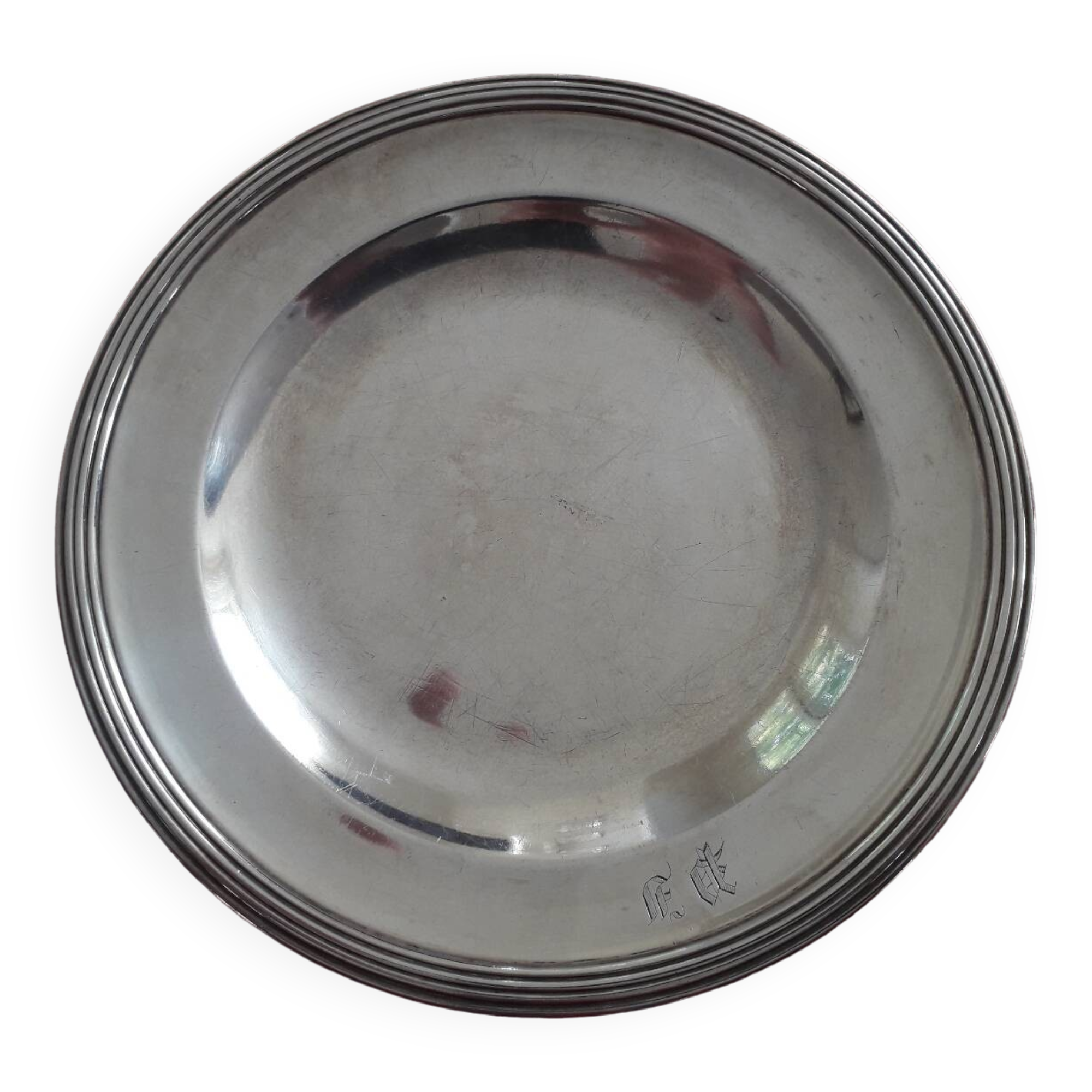 Plat service argent orfèvre Gombault