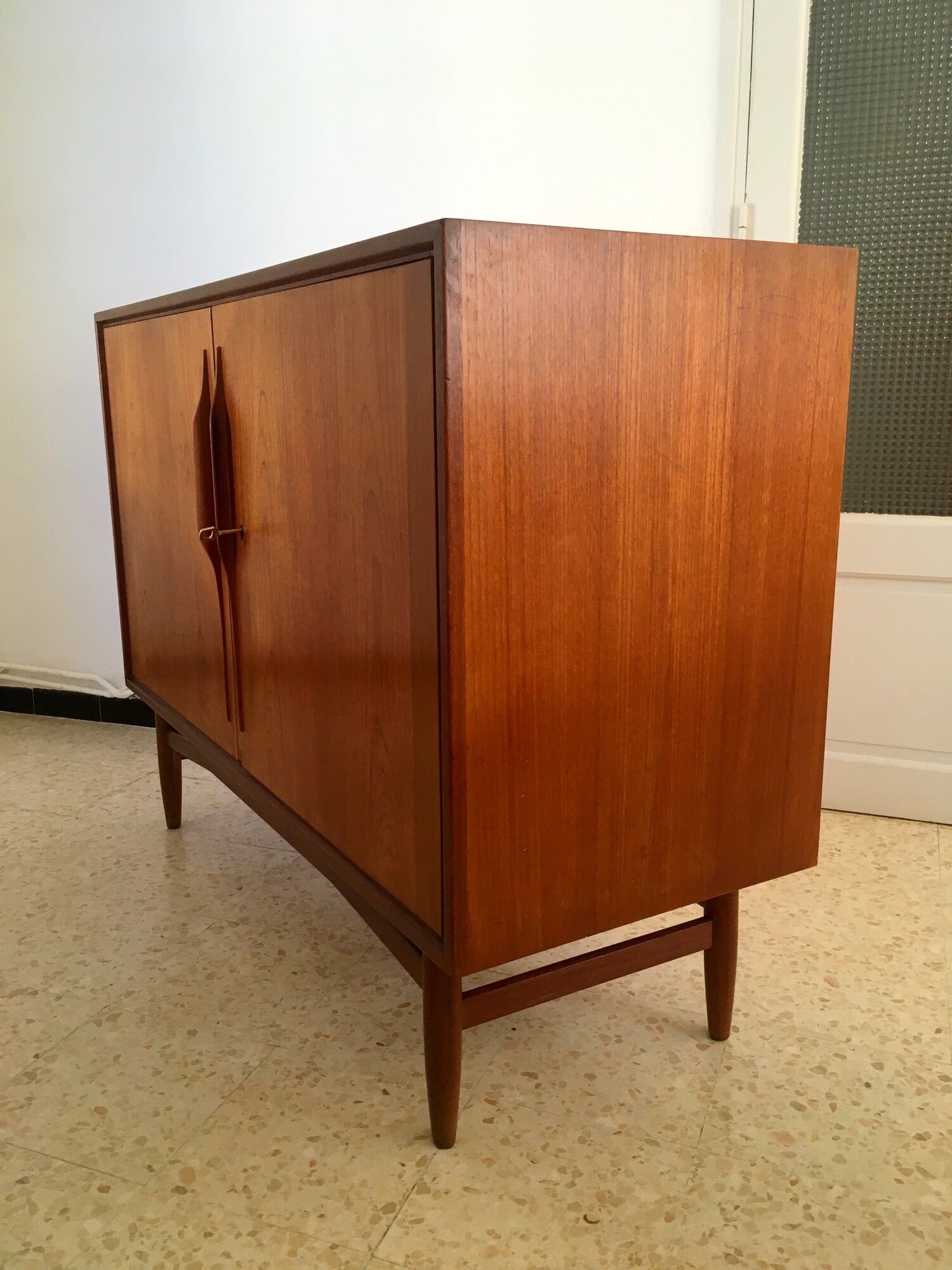 Vintage Scandinavian teak row 1960