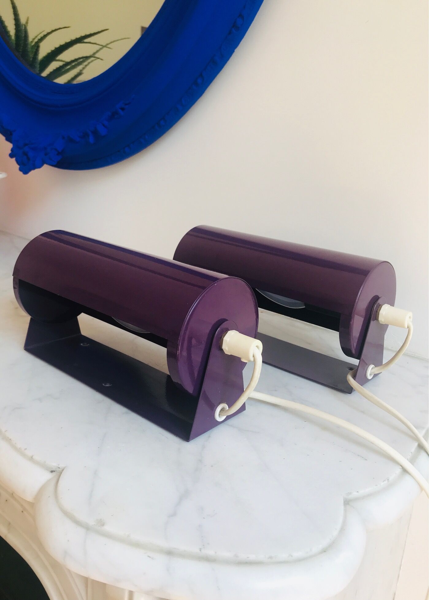 Pair of Ikea flap sconces