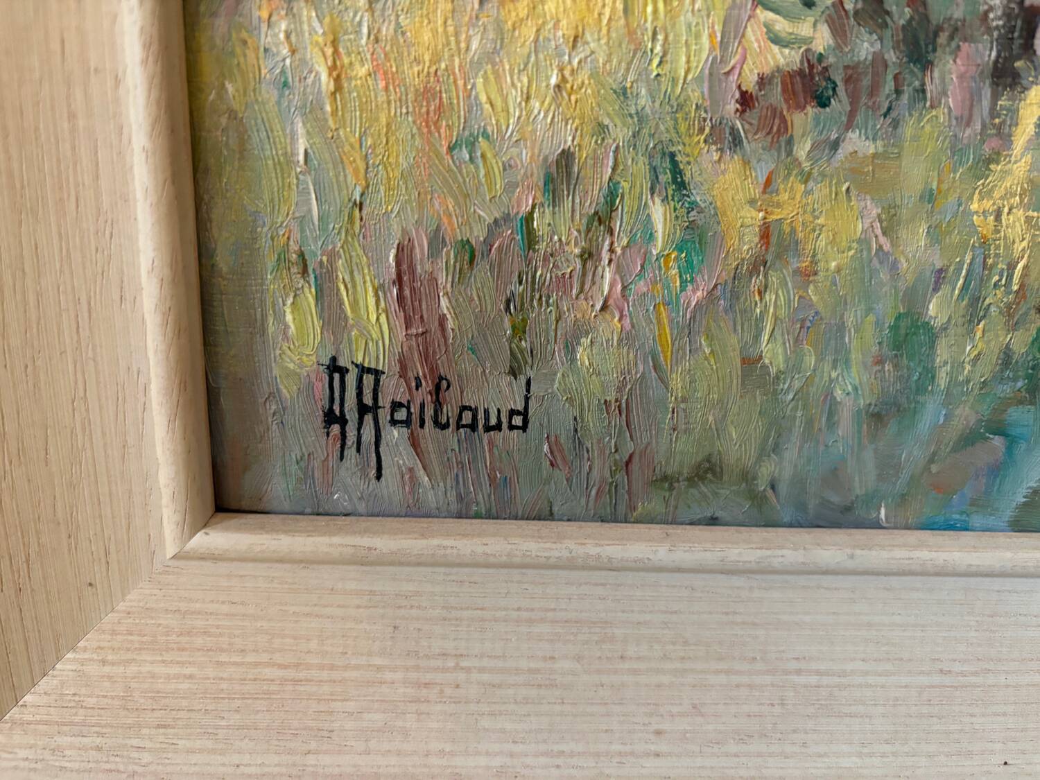 Mediterranean landscape signed