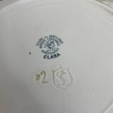 Set of 6 flat plates in Maastricht earthenware, Clara model