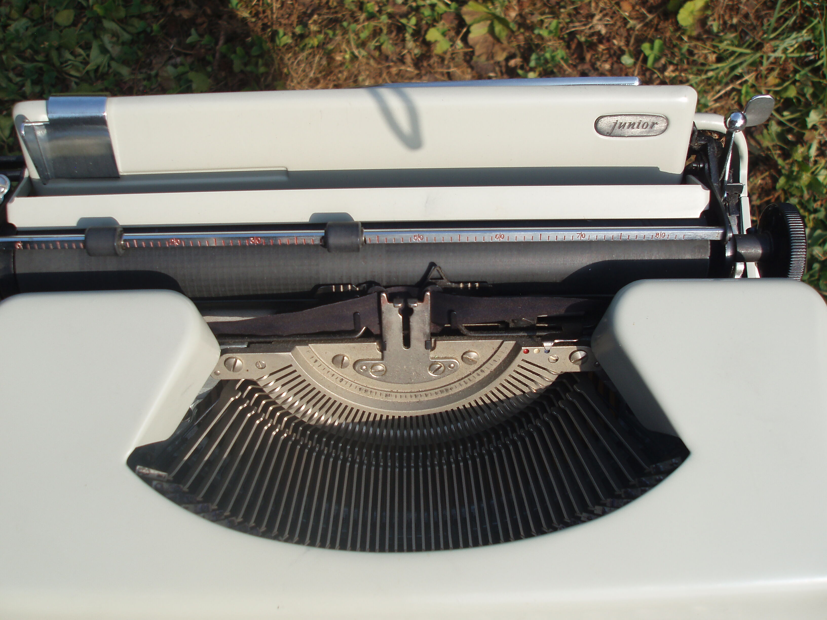 Typewriter complete swissa revised with his bag and his directions