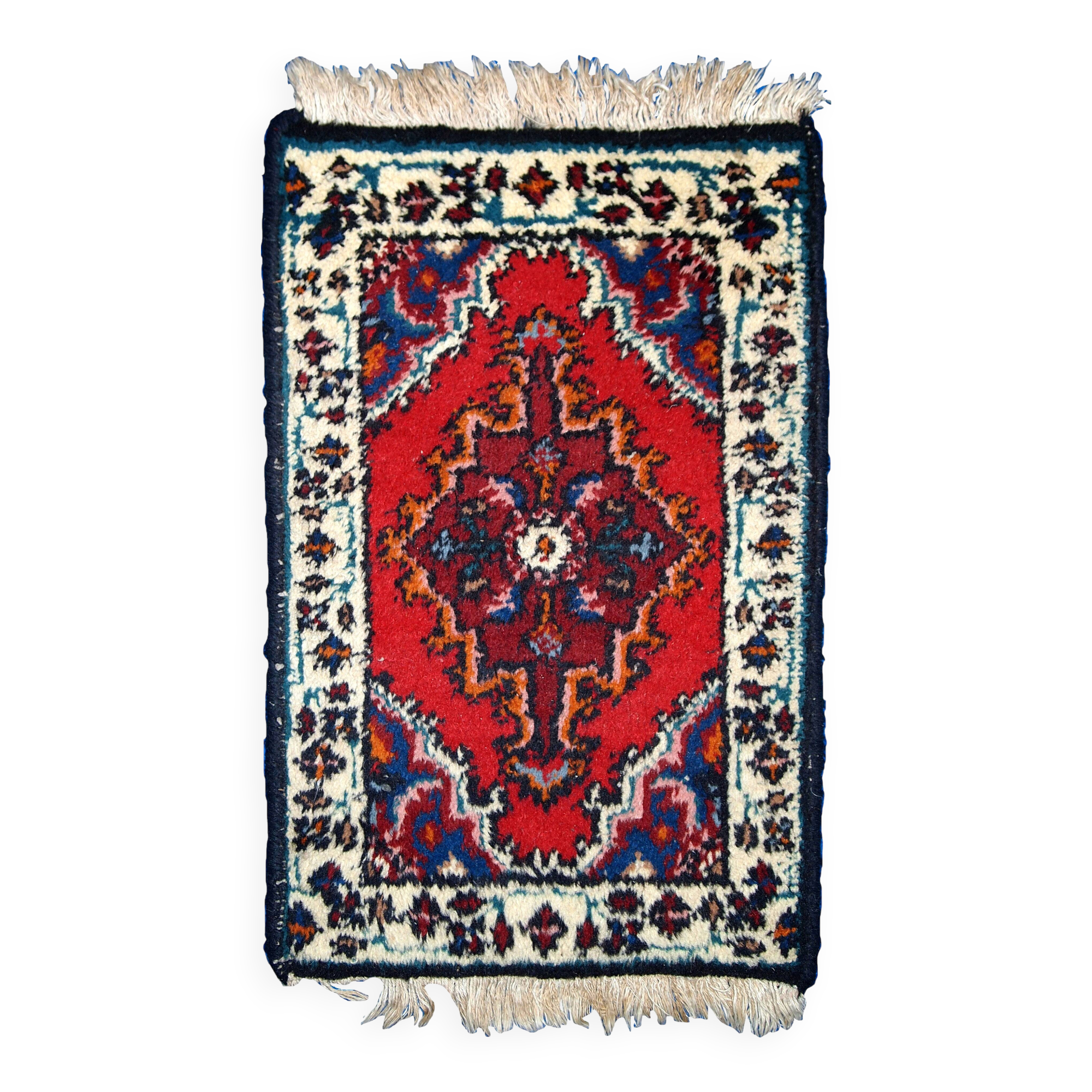 Tapis Vintage Hamadan en Laine, Années 1970, Élégance du Moyen-Orient