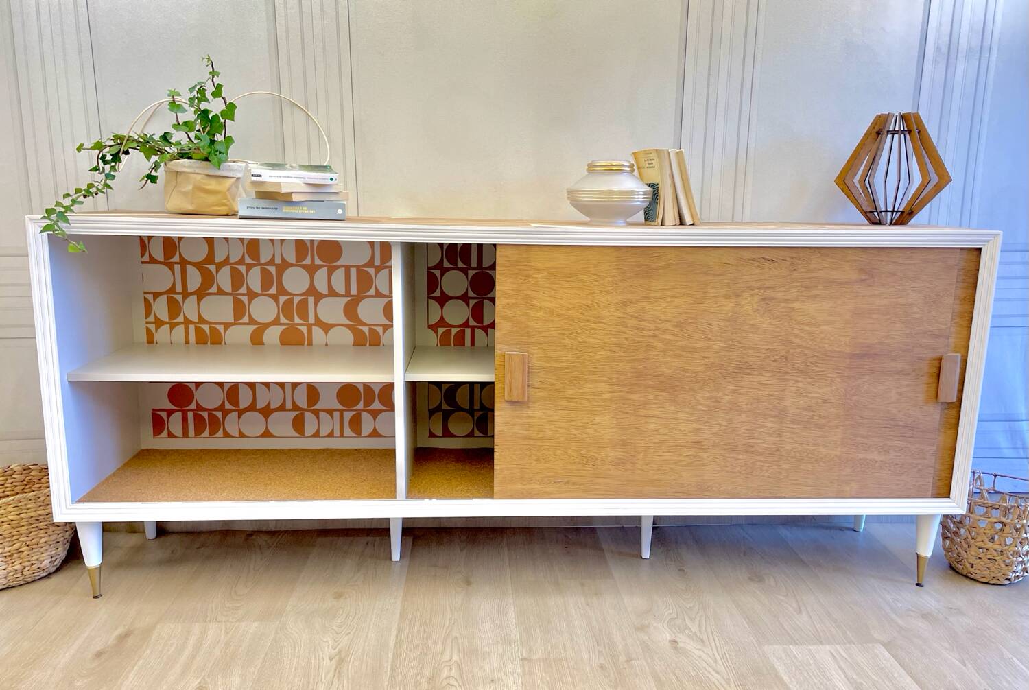 Vintage sliding door enfilade