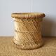 Rattan stool and braided rope 60s
