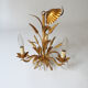 lampe lustre en metal vintage Kogl Hans design 1970 épis de blé