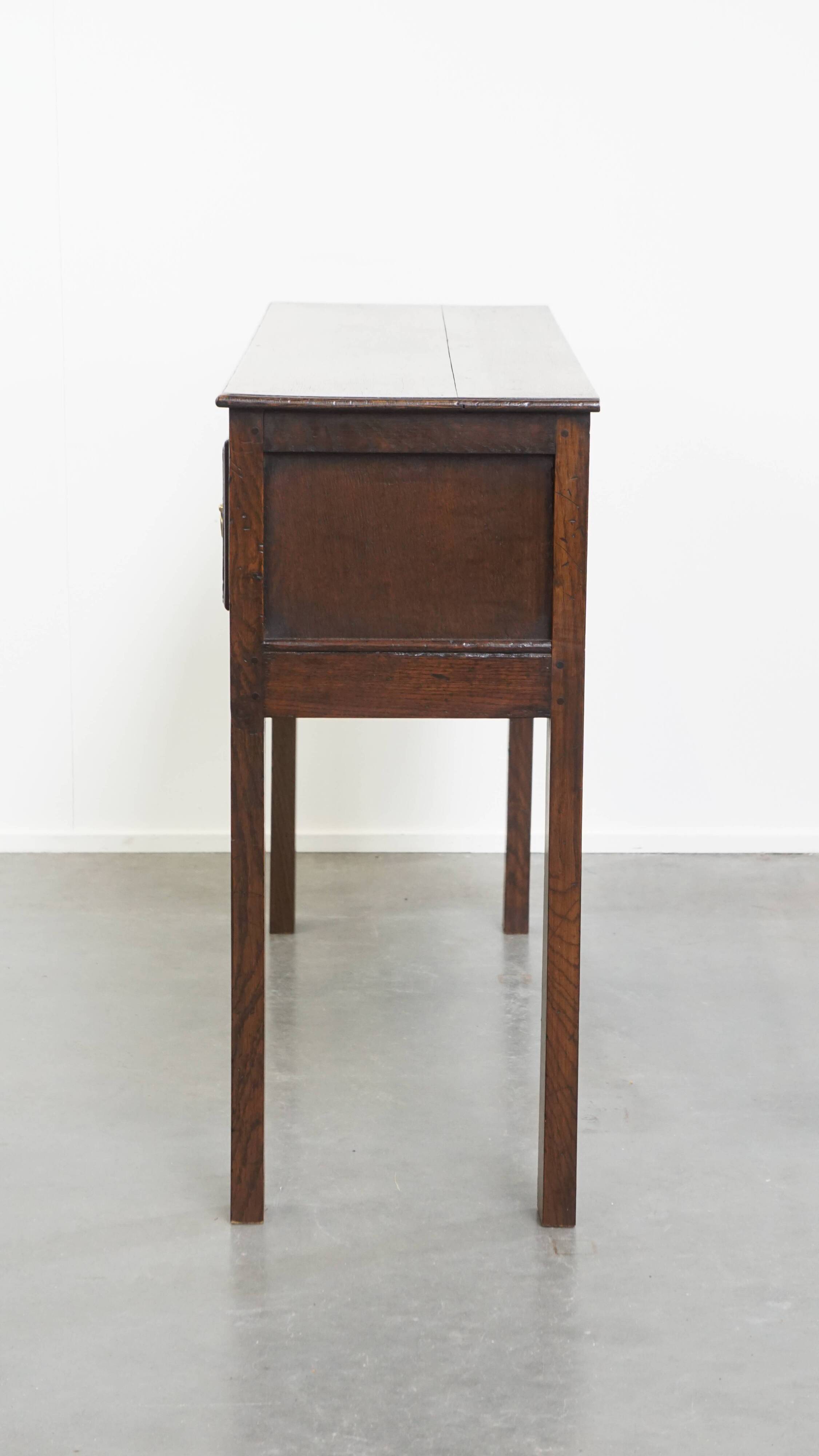 Antique English Oak Side Table / Hall Table from the 19th Century