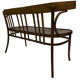 Vintage sofa in beech, 60s design wooden bench