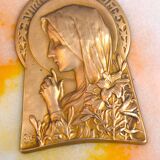 bénitier art nouveau Vierge