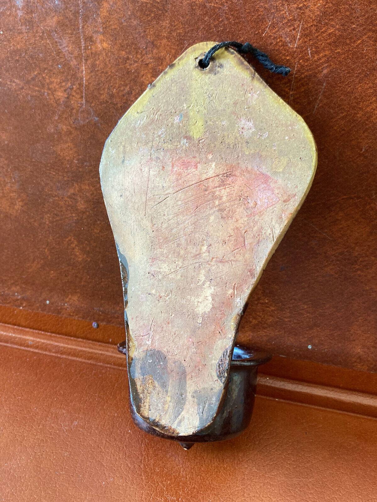 Antique holy water font - 19th century - Glazed terracotta