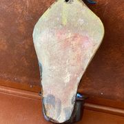 Antique holy water font - 19th century - Glazed terracotta
