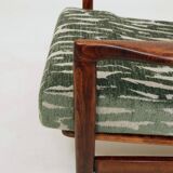 Vintage Armchair Green Cushions Classic Design