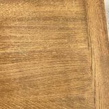 Antique desk table with turned legs in solid walnut