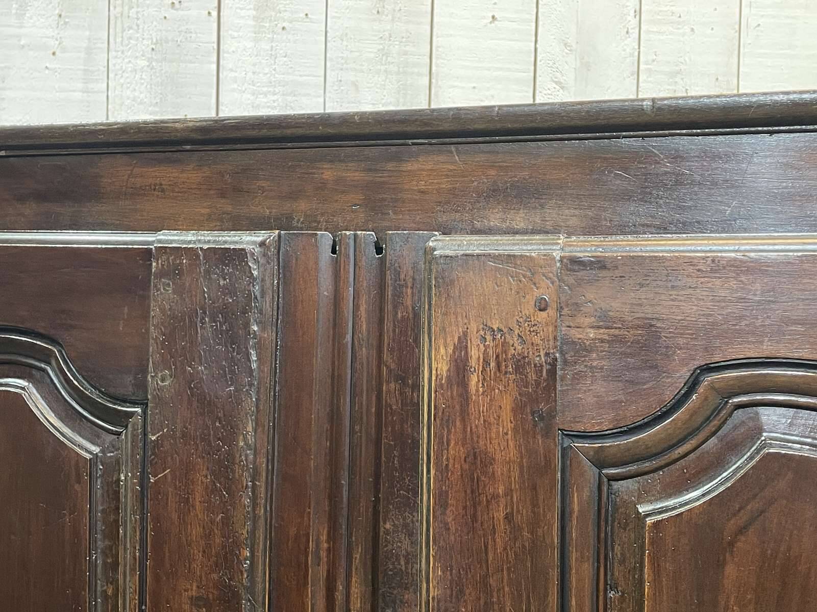 Louis XV style low cabinet in walnut, 19th century