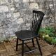 Scandinavian chair Sven Erik Fryklund for HagaFors blackened wood 1950