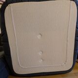 Togo armchair by Ligne Roset in anthracite alcantara.