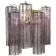 Applique murale en verre de murano violet « tronchi » de murano-1l