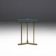 Side Table by Peter Ghyczy in Brass and Glass, Netherlands, 1970s