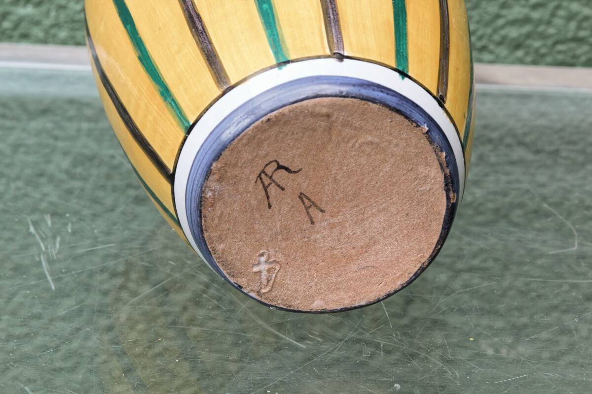 Glazed terracotta vase, signed Alfred Renoleau, 1930s.
