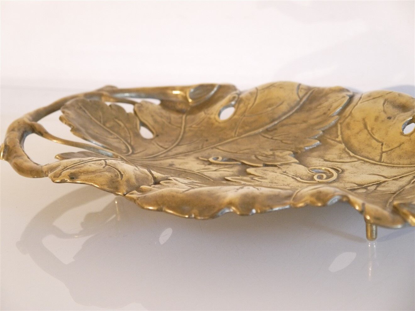 Empty vintage brass pocket 1960