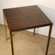 Vintage side table in rosewood & bronze – 1960s